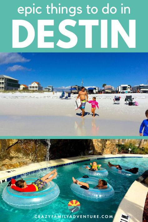 We have a huge list of absolutely epic things to do in Destin, Florida with kids. We’ll let you in on our Destin secrets so you can have an amazing vacation with your family. We cover fun, free things like beach days and the Harborwalk village. We also have great deals on ALL the water activities and we will let you in on the best restaurants in Destin with kids and awesome places to stay while you are there. Come take a look! #DestinFlorida #thingstodoinDestinwithkids #thingstodoinDestin Florida With Kids, Destin Florida Restaurants, Florida Bachelorette, Florida Destin, Destin Florida Vacation, Skarsgard Family, Florida Family Vacation, Sanibel Island Florida, Destin Florida Wedding