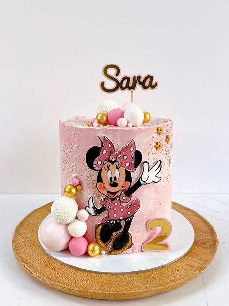 Mickey And Mini Mouse Cake, Minnie Buttercream Cake, Mini Mouse Cake 1st Birthday, Minnie Bday Cake, Mickey And Minnie Birthday Party Cake, Pastel Minnie Mouse Cake, Cake Mini Mouse Birthday, Minnie Cakes Birthday, Mini Mouse Cake Designs