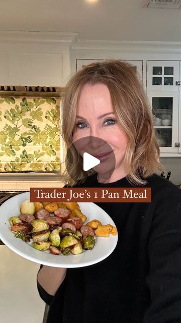 Lisa Breckenridge on Instagram: "EASY TRADER JOE’S RECIPE: This @traderjoes recipe is pretty effortless, and a quick dinner option for those busy nights! To save even more time, buy the precut brussel sprouts.
-
Roasted Sweet Potato Gnocchi, Sausage, & Brussel Sprout Sheet Pan Meal:
1 package sweet potato gnocchi (or your favorite)
1 package chicken sausage(i used the garlic herb)
1 bag brussel sprouts 
Salt, pepper, olive oil and pepper flakes to taste
1. Preheat oven to 425F.
2. Slice brussel sprouts in half, and sausage into bite sized pieces.
3. Evenly spread out the sprouts, sausage and sweet potato gnocchi onto a large sheet pan. Season brussel sprouts with salt, pepper, and olive oil and pepper flakes
4. Bake for 20 minutes or until brussel sprouts are fork-tender, I like mine to ge Sausage And Sweet Potato, Trader Joes Recipes Dinner, Quick Dinner Options, Sausage Dinner, Sweet Potato Gnocchi, Sausage Dishes, Trader Joes Recipes, Sheet Pan Dinners Recipes, Potato Gnocchi