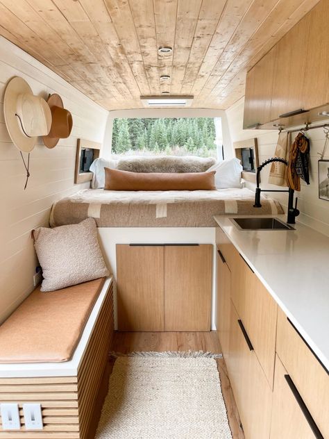 Van Countertops, Van Cabinets, Kombi Food Truck, Mercedes Sprinter Camper Van, Luxury Mercedes, Mercedes Sprinter Camper, Camper Interior Design, Adventure Van, Kombi Home