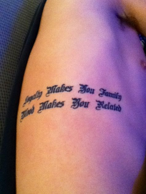 "Loyalty makes you family blood makes you related" #tattoo #tat #family Family Loyalty Tattoo, Shane Tattoo, Loyalty Tattoo, Blood Tattoo, Family Isnt Always Blood, Family Loyalty, Sky Quotes, Quotes Family, Tat Ideas