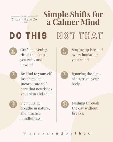 🌿 Pause. Breathe. Reconnect with Yourself this World Mental Health Day. 🌿 Your mental health is essential, and small, mindful choices can make a huge difference. Today, let’s take a moment to nurture our minds and bodies with intention and care. Here are some gentle reminders to create peace in your everyday life: 🧘🏻‍♀️ Find a calm space, light a candle, or sit in stillness. Create an environment that encourages rest. 🧴 Your skin often reflects how you feel inside. Take a moment to care fo... Calm Space, Reconnect With Yourself, World Mental Health Day, Light A Candle, Space Light, Mental Health Day, Staying Up Late, Health Day, Be Kind To Yourself