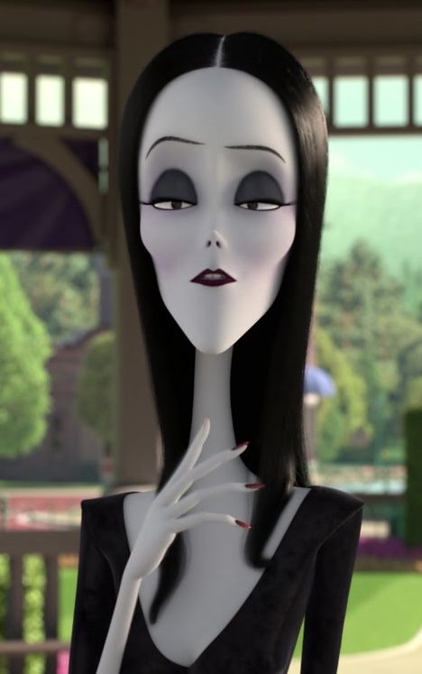 Morticia Addams Cartoon, Gothic Cartoon Characters, Mortisha Adams, Adams Family Morticia, Addams Family Cartoon, Addams Family Characters, Beautiful Monster, Funny Characters, Christmas Pfp