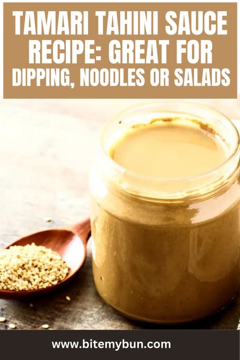 Tamari sauce is commonly used in stir-fries, soups, sauces, and marinades.  It’s also a good flavor enhancer for tofu, sushi, dumplings, noodles (such as ramen), fried rice, and plain rice.  And so is tahini, which is a thick puree of ground sesame seeds that is popular in Middle Eastern cuisine.  You can blend them together to make a tangy and flavorful dipping sauce or salad dressing. Sushi Dumplings, Dipping Noodles, Tofu Sushi, Tahini Sauce Recipe, Food Planning, Middle Eastern Cuisine, Plain Rice, Tamari Sauce, Japanese Recipes