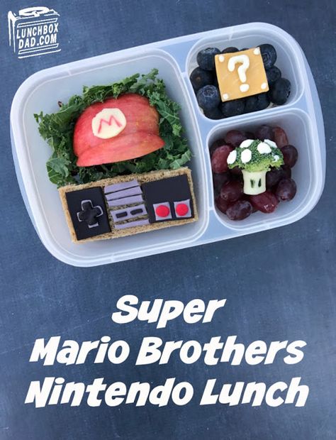 Nintendo 3DS Super Mario Lunch! with @easylunchboxes containers Exciting News Coming, Fun Kid Lunch, Fun School Lunches, Cooking Kids, Kids Packed Lunch, Back To School Lunch Ideas, Easy Lunch Boxes, Fun School, Healthy School Lunches