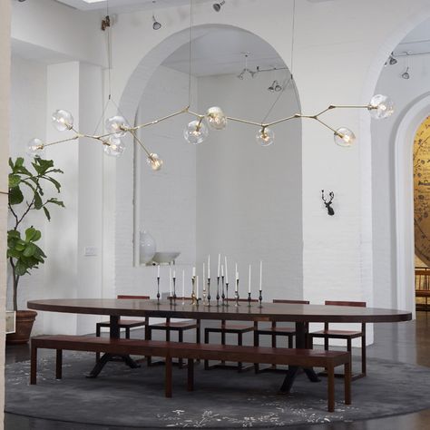 Lindsay Adelman Brass Chandelier & a Great Copy Cat DIY Lindsay Adelman Lighting, Lindsay Adelman, Lindsey Adelman Chandelier, Lindsey Adelman Lighting, Modern Brass Chandelier, Candlestick Chandelier, Old Chandelier, Lindsey Adelman, Elegant Dining Room