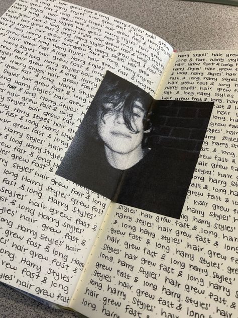 Harry Styles Manifesting, One Direction Journal, Wishlist Journal, Harry Styles Journal, Harrie Core, Newspaper Journal, House Journal, Music Journal, Bulletin Journal Ideas