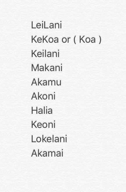 Hawaiian Last Names, Samoan Names, Islander Names, Haitian Names, Hawaiian Names And Meanings, Hawaiian Baby Names, Polynesian Names, Hawaiian Girl Names, Island Names