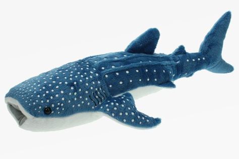 Whale Shark Plush, Shark Plush, Whale Shark, Sharks, Blue, White