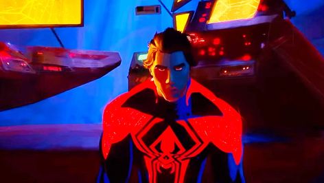 He walks like it’s massive.. Shadow Monster, Jaw Clenching, Miguel O Hara, I Really Love You, I Dare You, Really Love You, Spider Verse, I Am Scared, You Nailed It