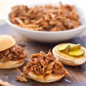 Cuban-Style Barbecued Pulled Pork with Mojo Sauce on a Charcoal Grill | Cook's Illustrated America Test Kitchen, Gluten Free Bbq Sauce, Pork And Rice, Instant Pot Pulled Pork, Mustard Pork Tenderloin, Gluten Free Bbq, Barbecue Pulled Pork, Pressure Cooker Recipe, Apple Pork Chops