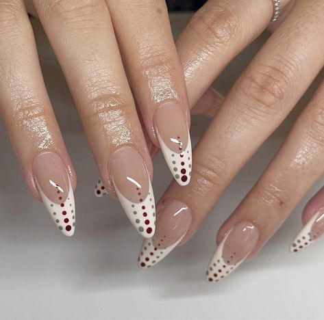 Frenchies Nails, Bleached Eyebrows, Dot Nail Art, Beige Nails, Basic Nails, Dots Nails, Soft Nails, Nail Jewelry, Fire Nails