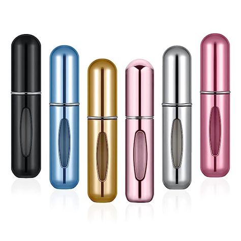 Refillable Portable Perfume Bottle Atomizer Sprays a fine mist, a Perfect Travel Companion So You Won't Miss Out To Carry Your Favourite Perfume With You. 5 ML Refill Capacity Size Makes It Pocket Friendly And Easy To Carry Any Where While Travelling. Water Storage Containers, Refillable Perfume Bottle, Travel Perfume, Perfume Atomizer, Cosmetic Containers, Bottle Storage, Refillable Bottles, Travel Bottles, Water Storage