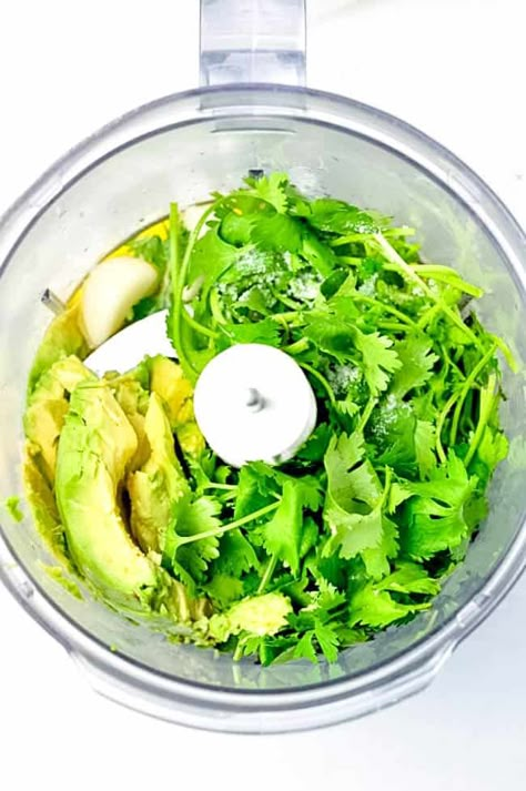 Dairy-Free but just as creamy! This Avocado Lime Crema is a dip, it's a dressing, or a topping for tacos! #dairyfree #keto #vegan #paleo #whole30 #avocadocream #crema #dressing #fortacos #easy #lime #cilantro Avocado Lime Crema, Avocado Cilantro Dressing, Crema Recipe, Jalapeno Dip, Lime Crema, Vegan Keto Recipes, Cilantro Dressing, Avocado Crema, Avocado Cream