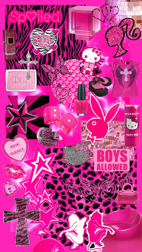 How I look with he/him in my bio *insert picture of Paris Hilton* Paris Hilton 2000s Wallpaper, Paris Hilton Collage, How I Look With He Him In My Bio, Pink Black Wallpaper Aesthetic, Aesthetic 2000s Wallpaper, Trashy Y2k Wallpaper, Y2k Wallpaper Aesthetic, Pink Black Wallpaper, Pink Neon Wallpaper