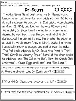 Dr Seuss 2nd Grade Activities, Dr Seuss Activities For First Grade, Dr Seuss First Grade, Dr Seuss Writing Activities, Read Across America Ideas For School, Dr Suess Activities, Ear Diagram, January Writing, Dr Seuss Classroom