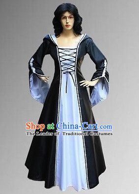 Traditional British National Costume Medieval Costume Renaissance Costumes Historic Clothes Complete Set for Women Traditional British Clothing, Farm Girl Dress, England Costume, Scottish Dress, Historical Clothes, Costumes Around The World, Medieval Clothes, National Costume, Medieval Costume