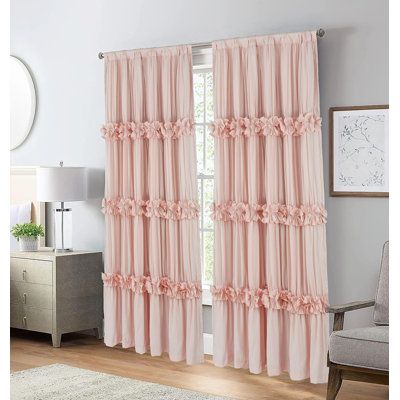 Ruffle shower curtains