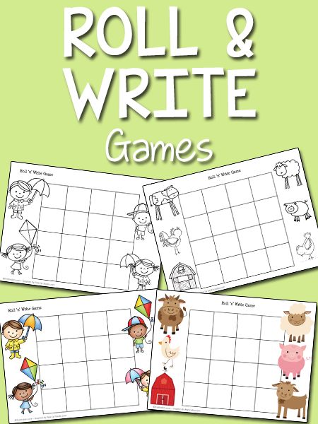 These printable roll 'n' write games will help young children practice writing in hands-on, fun ways. Games help spark kids' interest when worksheets don't. Roll And Write Game, Preschool Theme Ideas, Pre-k Writing, Roll And Write, Differentiating Instruction, Ideas For Learning, Creative Writing For Kids, Prek Literacy, Toilet Rules