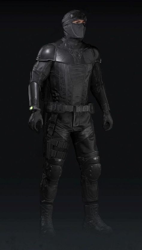 Vigilante Suit Design, Spy Clothes, Daredevil Suit, Ninja Armor, Tactical Armor, Splinter Cell, Batman Concept, Superhero Suits, Combat Armor