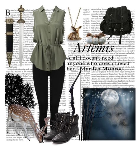 "Artemis" by cassy-style ❤ liked on Polyvore featuring M&Co, Forever New, S.W.O.R.D., Bow & Arrow, AllSaints and Sam Edelman Artemis Outfit, Hunter Costume, Percy Jackson Outfits, Egyptian Women, Fandom Outfits, Medieval Fashion, Forever New, Junior Outfits, Fall Winter Outfits