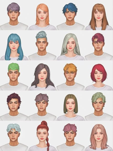 Sims 4 Universal Hair Overlay, Sims 4 Cc Haircolors, Sims 4 Hair Color Slider, Mint Sims 4 Cc Hair, Hair Recolor Sims 4, Sims 4 Extra Hair Colors, Sims 4 Default Hair Replacement, Ts4 Two Toned Hair, Sims 4 Hair Recolor Maxis Match