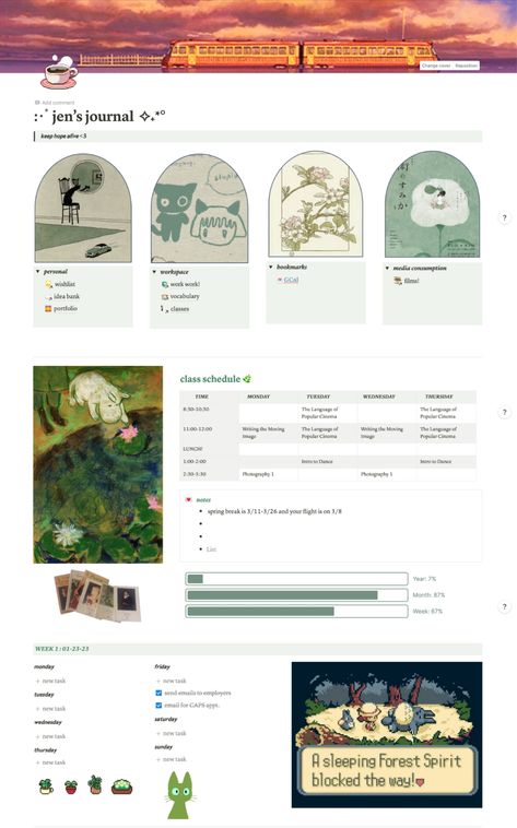 notion layout, notion home page, notion home dashboard ideas, cute home notion template, my notion home, green themed notion template, notion setup, my notion homepage, aesthetic themed notion template, notion aesthetic, notion inspo, notion layout Notion Home Page, Personal Workspace, Online Organization, Cosmic Art, 카드 디자인, Notion Template, Life Plan, Branding Kit, Study Inspiration