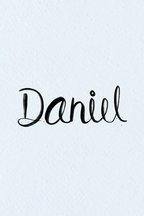 Hand drawn Daniel font vector typography | free image by rawpixel.com / busbus Daniel Name, Vector Typography, Typography Art, Black Letter, Free Vector Art, Boy Names, Name Tags, Android Wallpaper, Free Image