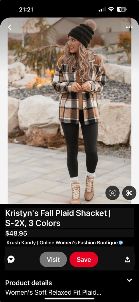 Flannel And Leggings, Fall Plaid, Sperrys, Fashion Boutique, Relaxed Fit, Plaid, Leggings, Boutique, My Style