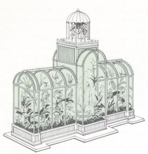 Wardian case Wardian Case, Victorian Greenhouse, Victorian Greenhouses, Victorian Parlor, Bird Cages, 3d Warehouse, Glass House, Stop Motion, Architecture Drawing