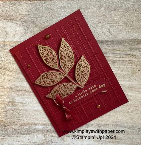 Stampin Up Changing Leaves Card Ideas, Changing Leaves Stampin Up Cards, Graduation Cards Handmade, Workshop Projects, Vintage Leaves, Leaf Cards, Changing Leaves, Handmade Greeting Cards, Elegant Cards