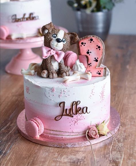 Cake Design For Dogs Birthday, Cake Designs For Dogs, Birthday Cake With Dog Design, Puppy Cake Ideas, Cake With Dog Design, Dog Cake Design Birthday, Puppy Cake Design, Birthday Cake Dog Theme, Cake For Dogs Birthday Ideas