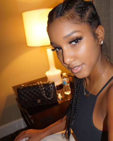 pinterest: @ nandeezy † Cassie Ventura Instagram, Bernice Burgos, Cassie Ventura, Brown Skin Makeup, Kids' Braids, Simple Beauty, Burgos, Black Is Beautiful, Hair Inspiration