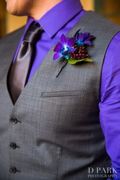 Wedding Suits Men Blue, Mens Wedding Attire, Purple Wedding Bouquets, Wedding Colors Purple, Purple Suits, Spring Wedding Colors, Suits Men, Peacock Wedding, Teal Wedding