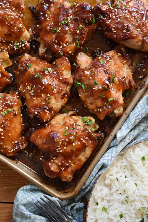 Baked Asian Chicken Thighs, Chicken Thighs In Oven Boneless Skinless, Teriyaki Chicken Thighs Boneless, Chicken Thigh Air Fryer, Baked Teriyaki Chicken Thighs, Chicken Legs In Air Fryer, Chicken Thighs Crockpot, Chicken Thigh Teriyaki, Chicken Thighs Boneless Skinless