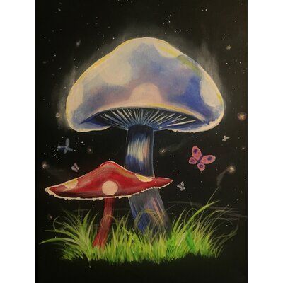 Mushroom Pictures, Trippy Painting, Spring Painting, Canvas Painting Diy, Simple Acrylic Paintings, Diy Canvas Art Painting, Painting Art Projects, Diy Art Painting, Diy Canvas Art