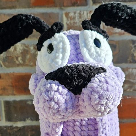 Courage The Cowardly Dog Crochet Pattern, Danielle Smith, Courage The Cowardly Dog, Cowardly Dog, 4 Months, Cool Patterns, 1 Year, Pokemon, Crochet