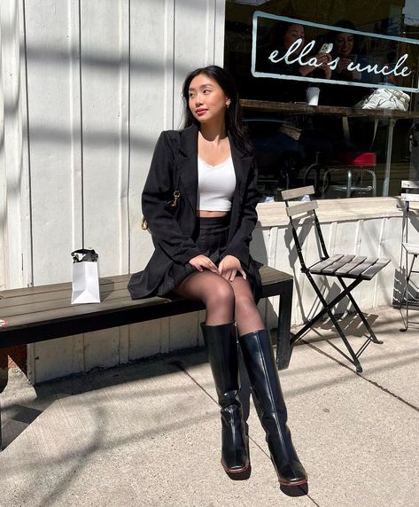 BREANNA QUAN on Instagram: “chapter 20 !!” Breanna Quan, Sitting Poses, Style Change, Cute Fits, Cute Casual Outfits, Post On Instagram, Over Knee Boot, Stylish Outfits, Style Me