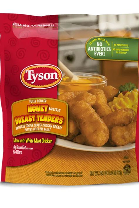 Tyson Honey Battered Chicken Tenders Air Fryer - Half-Scratched Batter For Chicken Tenders, Chicken Breast Tenders, Battered Chicken, Tyson Chicken, Honey Bbq Chicken, Rib Meat, Frozen Snack, Frozen Seafood, Tender Chicken Breast