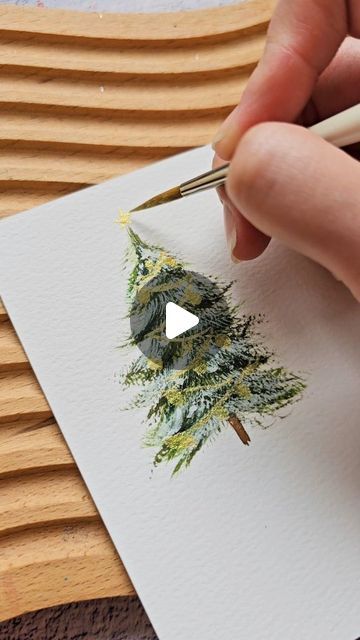 8,181 likes, 46 comments - jolypoa on December 14, 2023: "Watercolor Christmas Tree Using Fan Brush 🎄 Learn to paint easy holiday cards. Check out my classes on @skillshare . Link in bio "Holiday Watercolor: Create Christmas Cards Using Everyday Objects" #watercolortutorial #watercolorcard". Simple Watercolour Christmas Card Ideas, Watercolor Holiday Card Ideas, Christmas Tree Watercolor Painting, Watercolor Christmas Tree Tutorial, How To Make Christmas Cards, Christmas Cards Watercolor Ideas, Christmas Card Painting Ideas, Watercolor Christmas Cards Tutorial, Christmas Illustration Watercolor