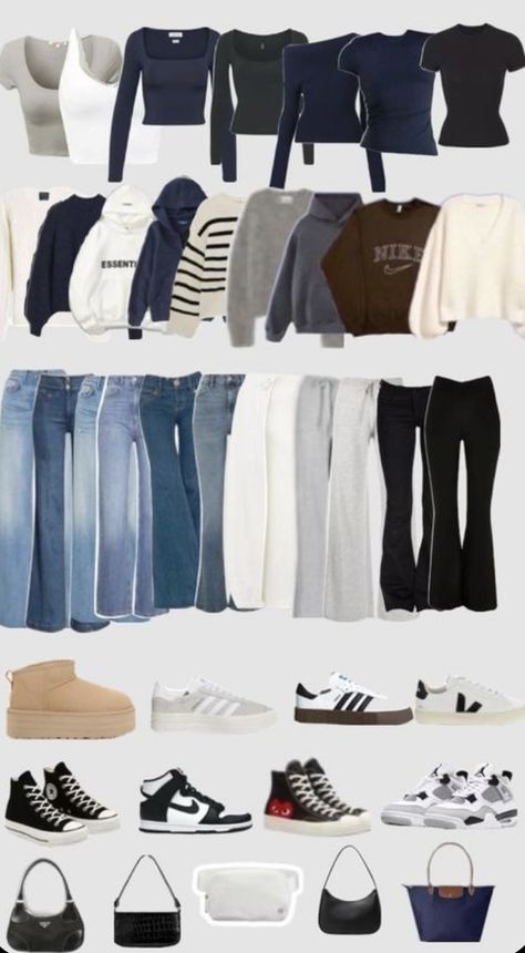 Sisters Outfits, Outfit Basics, Minimal Wardrobe, Sister Outfits, Outfit Inspo Casual, Casual Preppy Outfits, Cute Lazy Day Outfits, Capsule Outfits, Fire Fits