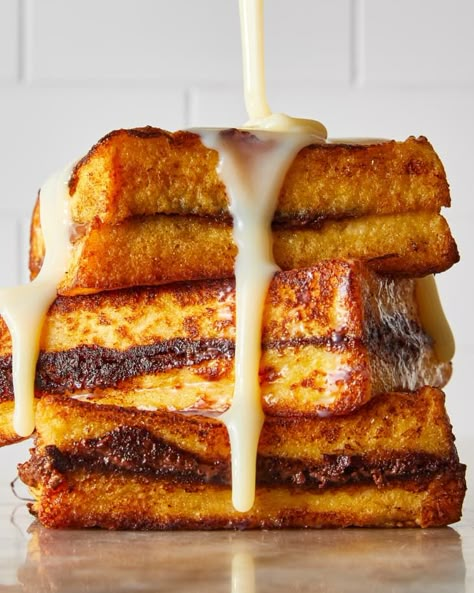 Hong Kong-Style French Toast Is Your Newest Breakfast Obsession | Kitchn Kneaders French Toast, Brulee French Toast, Chinese Deserts, Fast Breakfast, Best Granola, Special Breakfast, Brunch Items, Scones Easy, Breakfast Specials