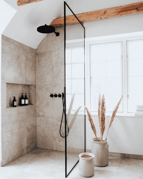 Bathrooms Inspiration, Loft Interior Design, Interior Vintage, Interior Minimalista, Loft Interiors, Tub Shower, Interior Modern, Simple Bathroom, Bathroom Renos