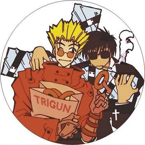 Tags: Trigun, Vash the Stampede, Nicholas D. Wolfwood Stomach Growling Anime, Trigun Fanart, Kuchiki Byakuya, Trigun Stampede, Anime Love, Anime Fanart, Cosplay Anime, Anime Images, Peace And Love