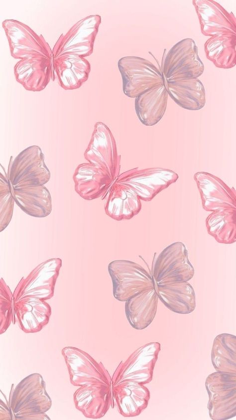 Wallpapers Rosa, Butterfly Wallpapers, Really Cool Wallpapers, Album Cover Wallpaper Collage, Cute Home Screen Wallpaper, Simple Wallpaper, Iphone Wallpaper Classy, Pink Wallpaper Girly, Pink Wallpaper Backgrounds