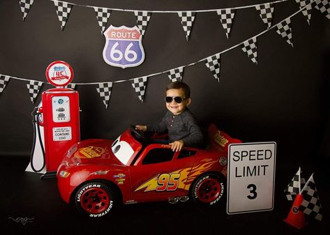 Pixar Cars Birthday Photoshoot, Lighting Mcqueen Photoshoot, Pixar Cars Photoshoot, Disney Cars Photoshoot, 2 Fast Photo Shoot, Cars Birthday Photoshoot, Cars Theme Photoshoot, Lightning Mcqueen Photoshoot, Race Car Birthday Photo Shoot