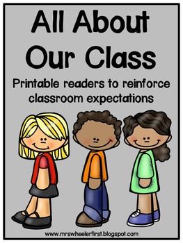 Classroom Expectations Printable Books Kindergarten Behavior, Beginning Of Kindergarten, Read Together, Books Posters, Classroom Expectations, Classroom Procedures, Kindergarten Learning Activities, School Rules, Teaching First Grade