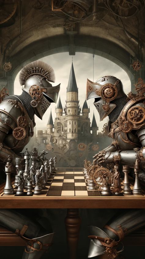 Explore the Mind Games of Chess! 🏰♟️ Dive into the lastest article at Dominate Chess on the psychology behind the game. Learn how mental resilience, strategic thinking, and psychological warfare play crucial roles in every match. Discover tips on developing a stronger mental game, from managing stress to outsmarting opponents with psychological tactics. Are you ready to master the psychological battles that unfold on the chessboard? #ChessPsychology #MentalGame #StrategicChess #steampunk Chess Images, Chess Match, Wizard Chess, Medieval Chess, Chess Art, Mental Resilience, Chess Strategies, Chess Master, Chess Set Unique