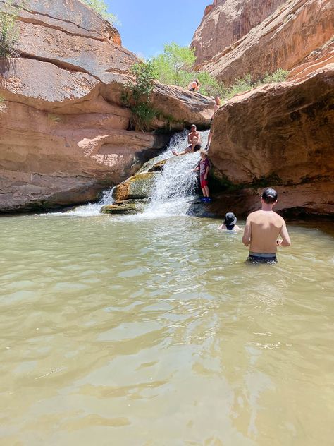 One of the best hikes in Moab for playing in water and having an easy trail to hike is the Mill Creek Trail.