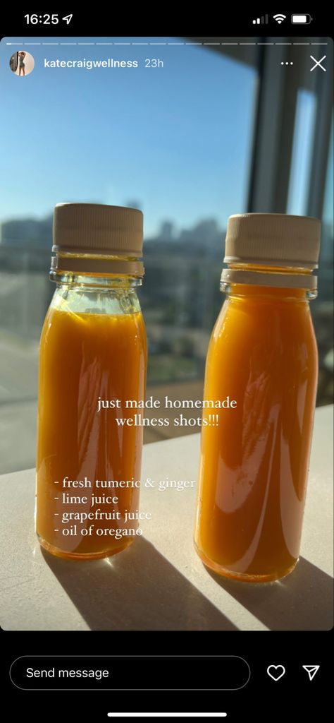 Wellness Homade Health Shots Ginger Gut Shots, Gut Shots, Oregano Oil, Ginger Shot, Wellness Shots, Instagram My Story, Grapefruit Juice, Healthy Food Motivation, Starbucks Iced Coffee Bottle